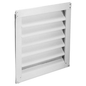 Lambro Industries - Wall Caps - Polypropylene Plastic 8" White Air Intake Vent - Model 608W - Click Image to Close